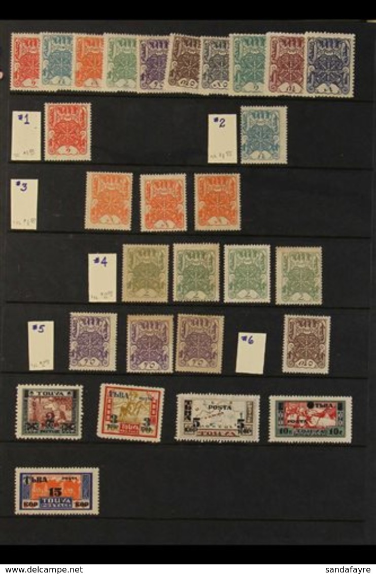 1926-1936 MINT & USED ACCUMULATION  On Pages, Includes 1926 Set Mint, 1932 Surcharges Set (ex 1k On 4k) Mint, Extensive  - Tuva
