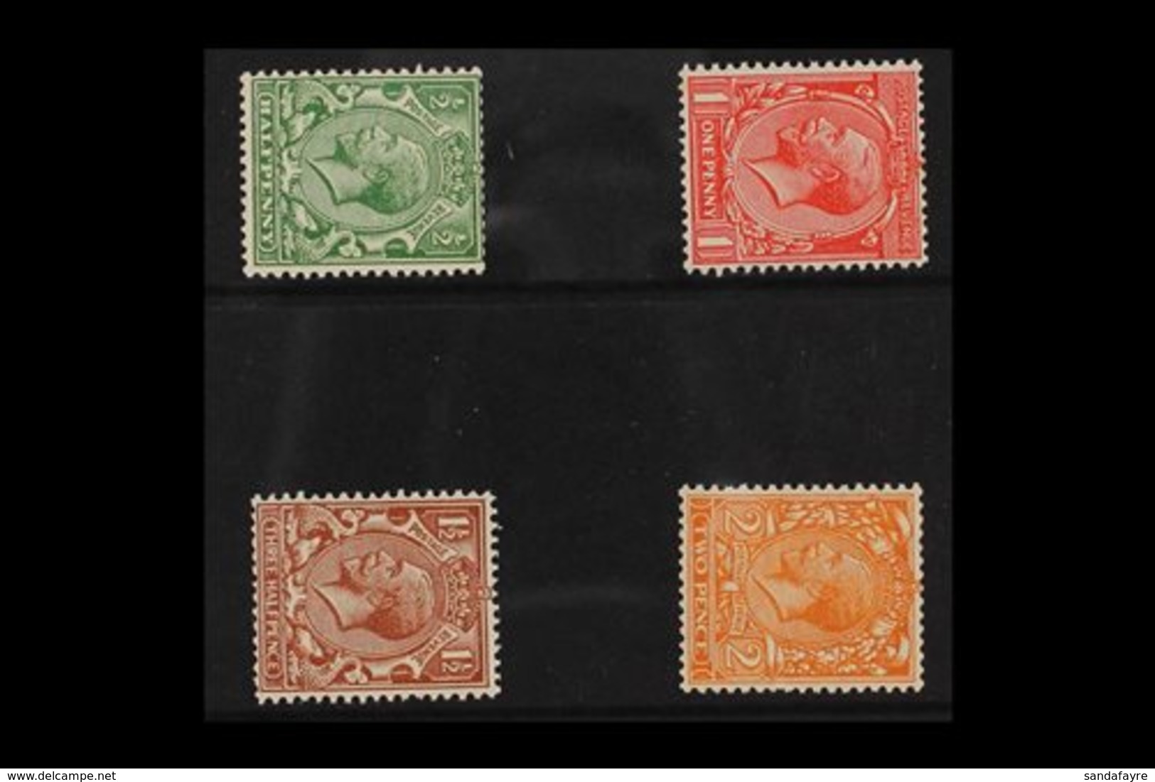 1924-26   Block Cypher SIDEWAYS WATERMARK Set, SG 418a/421b, Never Hinged Mint (4 Stamps). For More Images, Please Visit - Unclassified