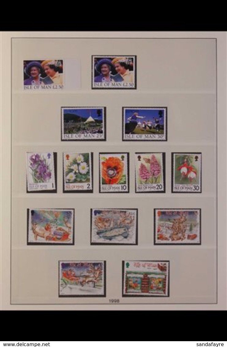 ISLE OF MAN  1998-2006 COMPLETE NEVER HINGED MINT COLLECTION Presented In A Lindner Hingeless Album With Matching Slipca - Sonstige & Ohne Zuordnung