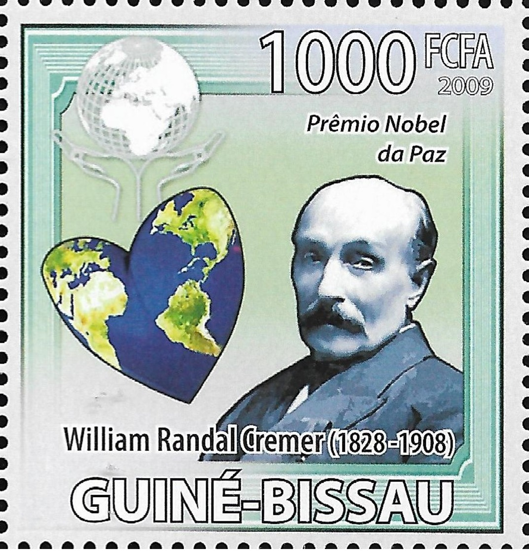 Guinea Bissau Nobel Prize Peace Randal Cremer 1v Stamp MNH Michel:4235 - Other & Unclassified