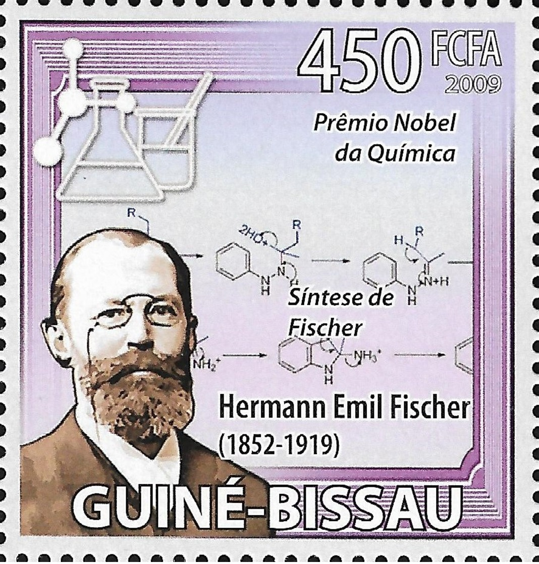 Guinea Bissau Nobel Prize Chemisry Emil Fischer Germany 1v Stamp MNH Michel:4239 - Other & Unclassified