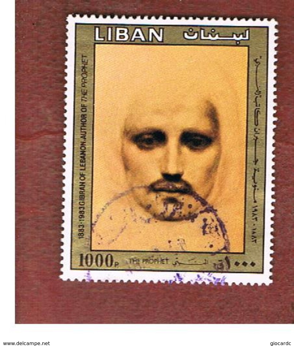 LIBANO (LEBANON) -  SG 1290 - 1983 / 100^ ANNIV. PAINTER GIBRAN: THE PROPHET          - USED ° - Libanon