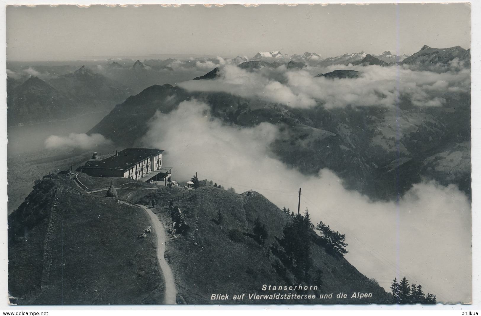 Stanserhorn  Blich Auf Vierwaldstättersee Und Die Alpen - Stempel Stanserhorn Kulm - Stans