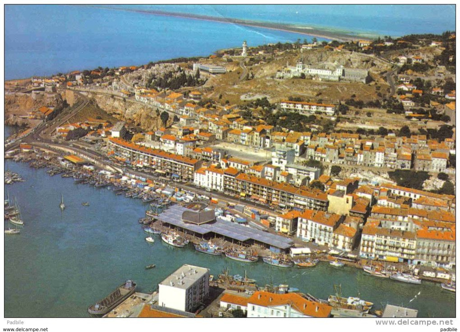 Carte Postale 34. Sete  Vue D'avion Trés Beau Plan - Sete (Cette)