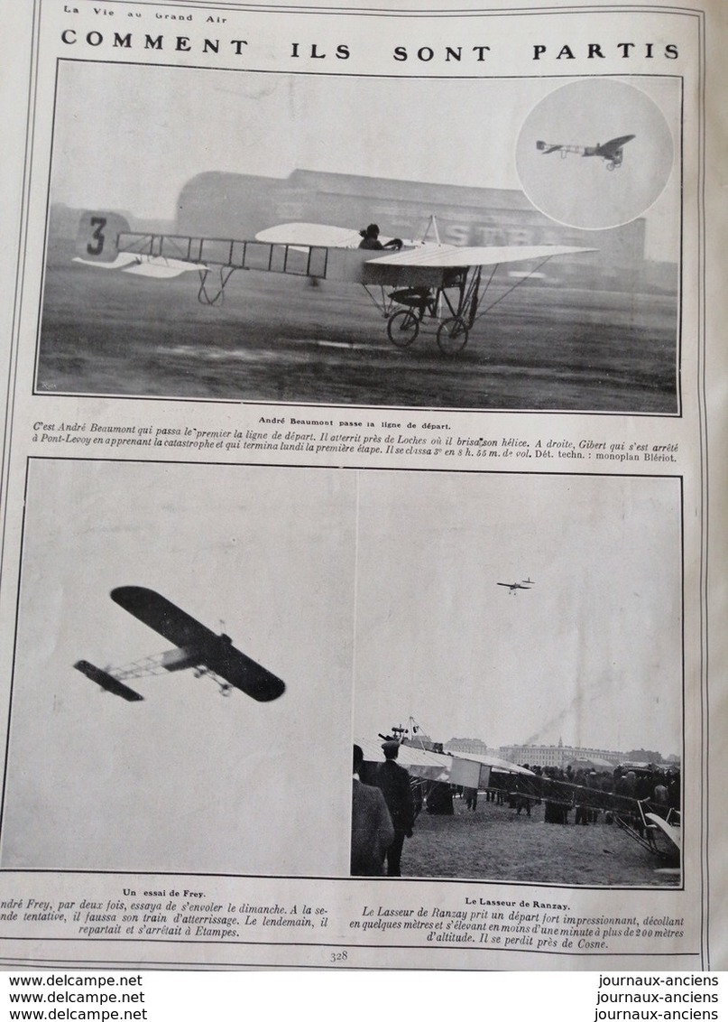 1911 AVIATION - PARIS = MADRID - GARROS VÉDRINES GILBERT BEAUMONT - BLOIS ANGOULÊME - Autres & Non Classés