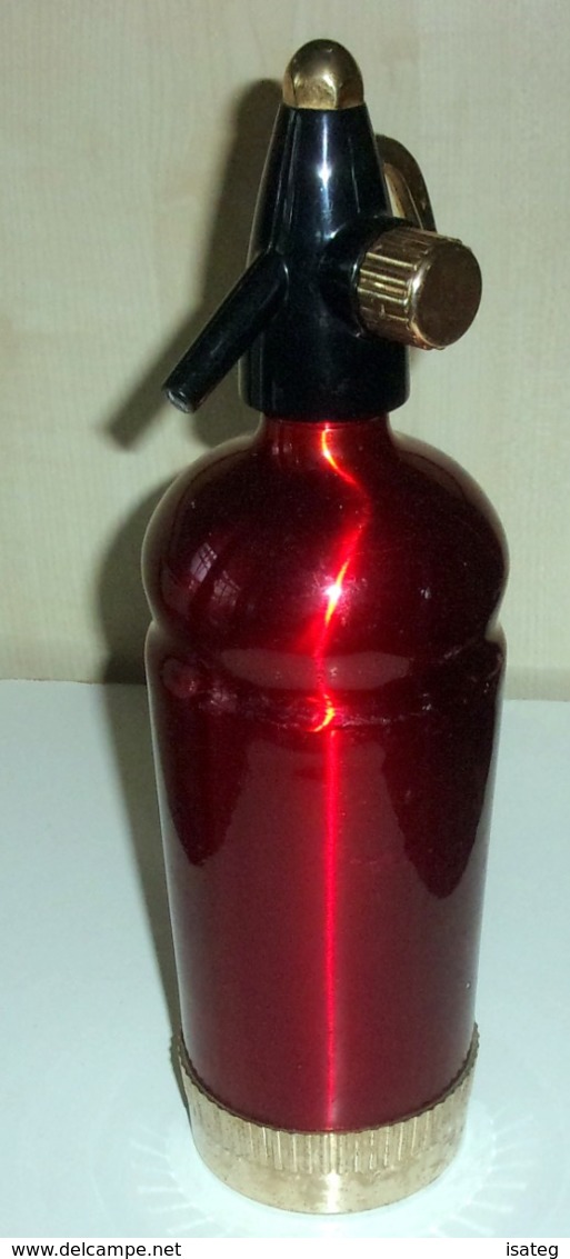 Siphon - Bouteille À Eau De Seltz Rouge - Socarb Paris - Otros & Sin Clasificación