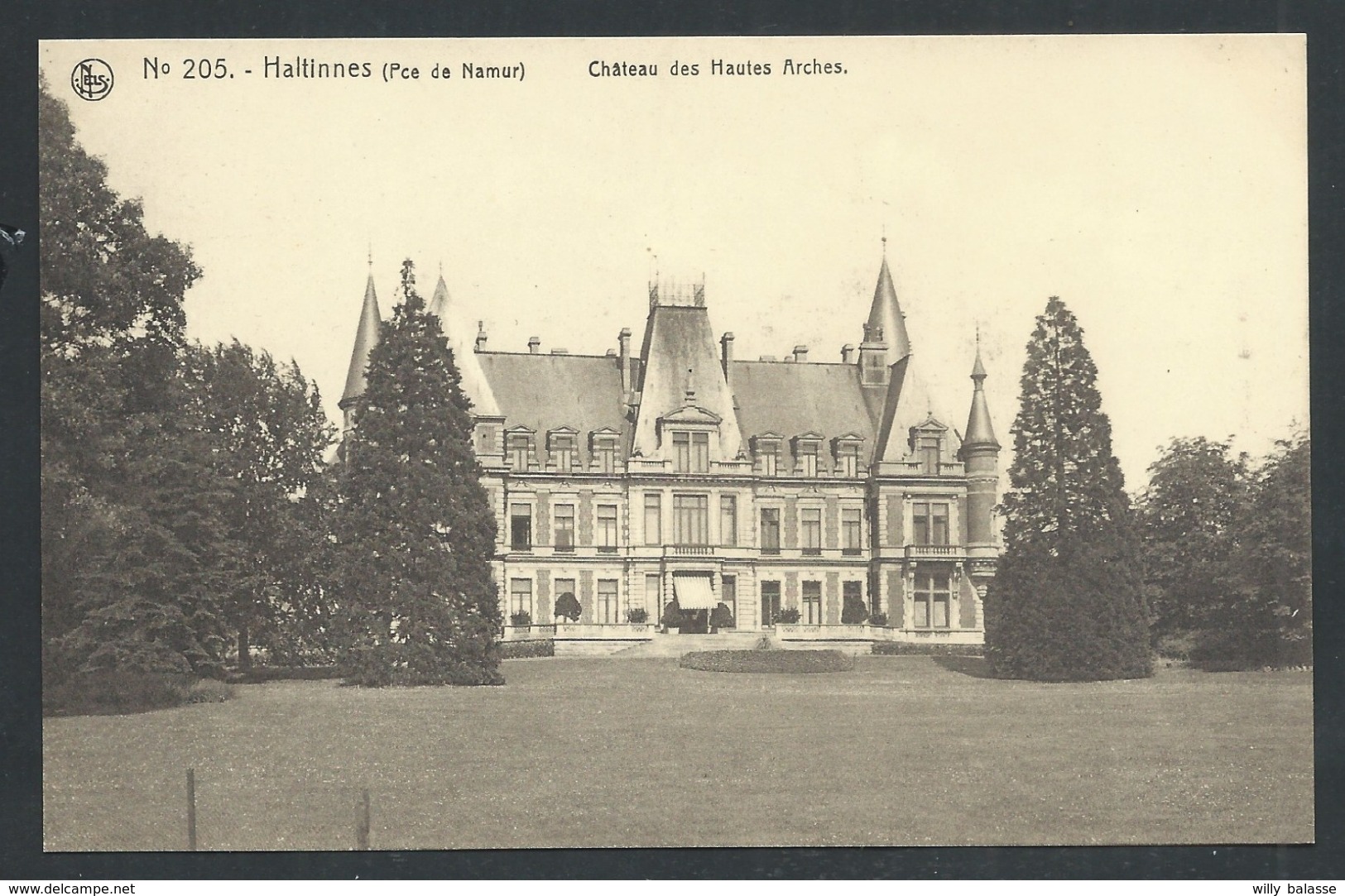 1.1 // CPA - HALTINNES - HALTINNE - Gesves - Château Des Hautes Arches - Nels 205 // - Gesves
