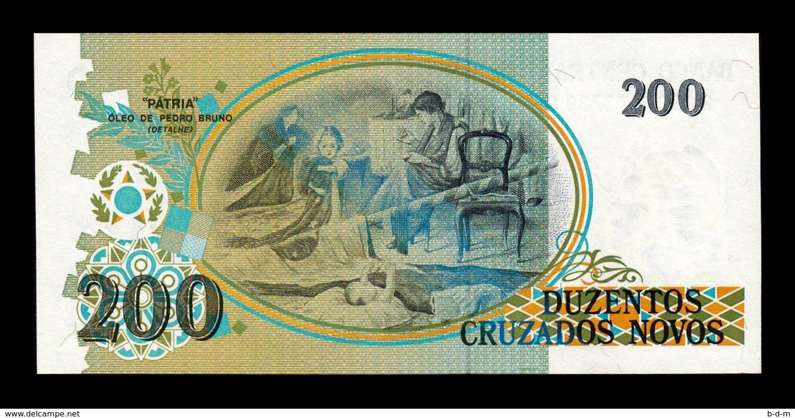 Brasil Brazil 200 Cruzeiros 1990 Pick 225b SC UNC - Brazil