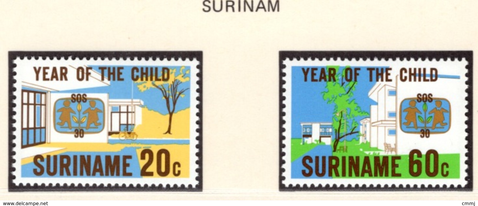 YEAR INTERN. OF CHILD - SURINAME - Mi. Nr. 1040/1043 - NH - (6532-37.) - Surinam