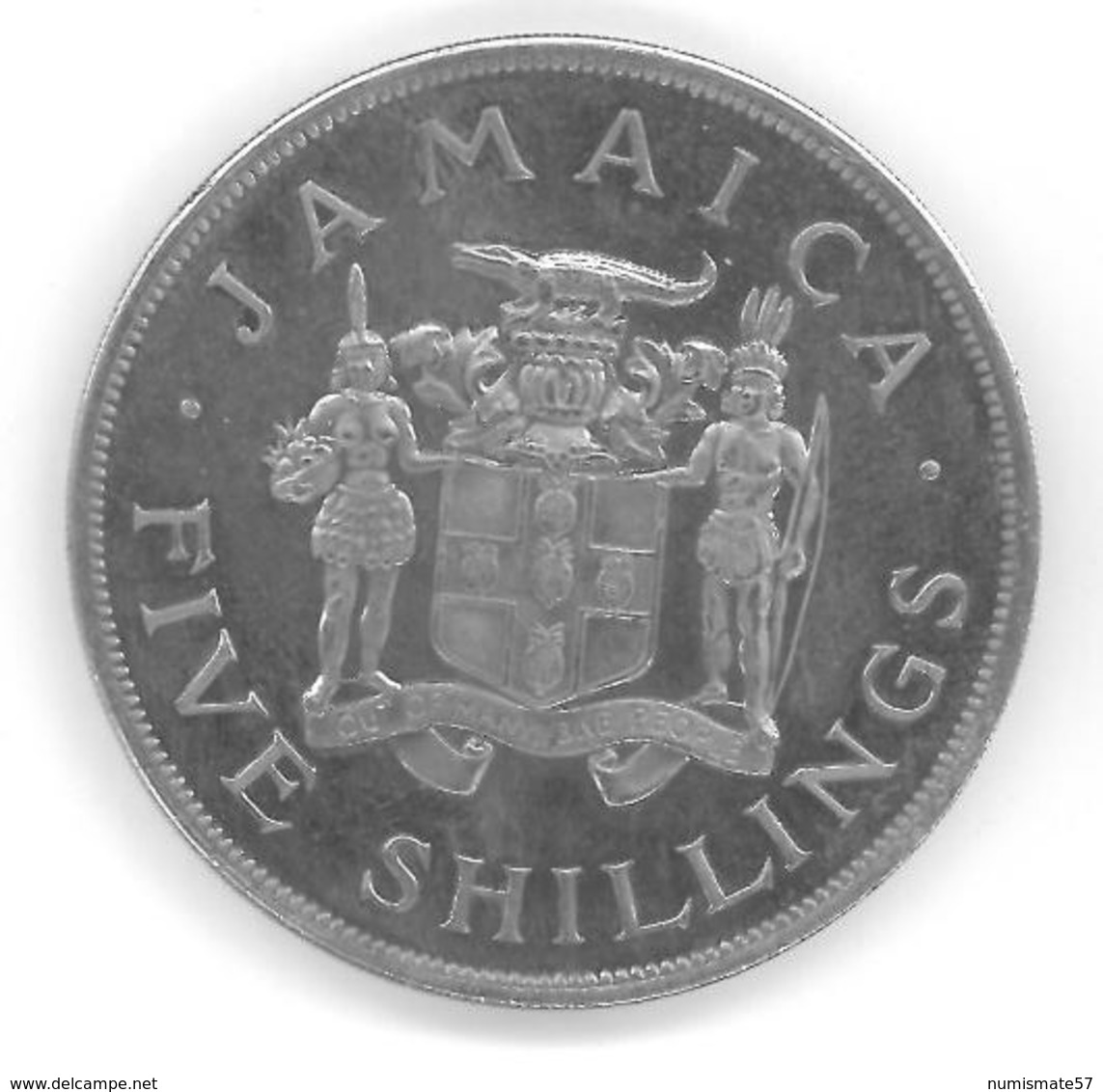 JAMAIQUE - JAMAICA - 5 SHILLINGS 1966 - Jeux Du Commonwealth - Jamaica