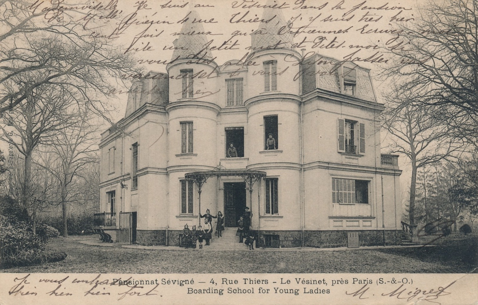 I124 - 78 - LE VÉSINET - Yvelines - Pensionnat Sévigné 4 Rue Thiers - Le Vésinet