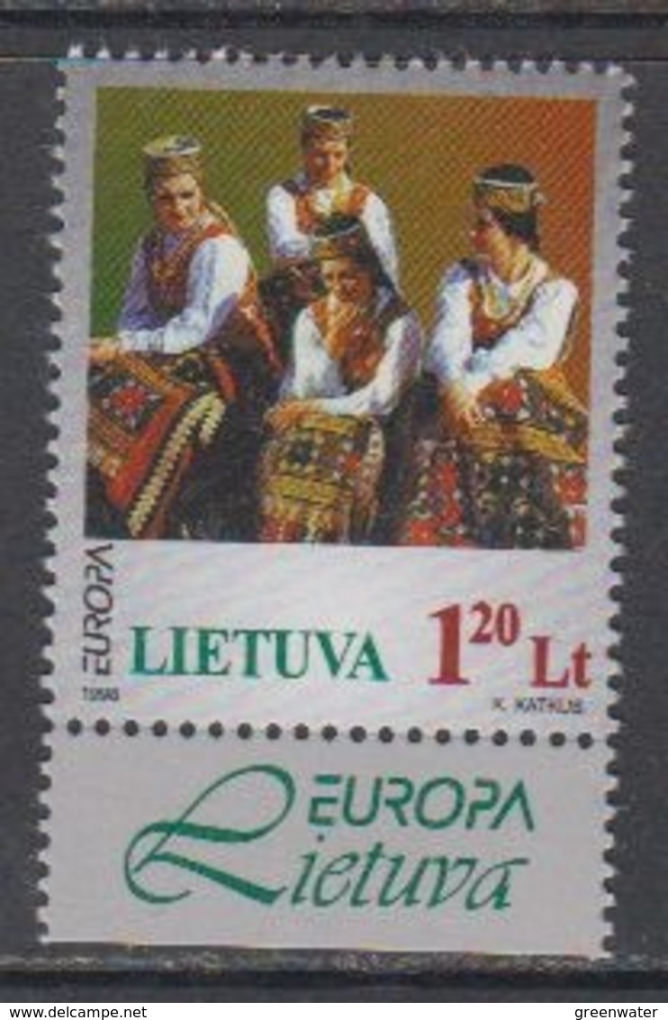 Europa Cept 1998 Lithuania 1v (+margin)  ** Mnh (44924B) - 1998