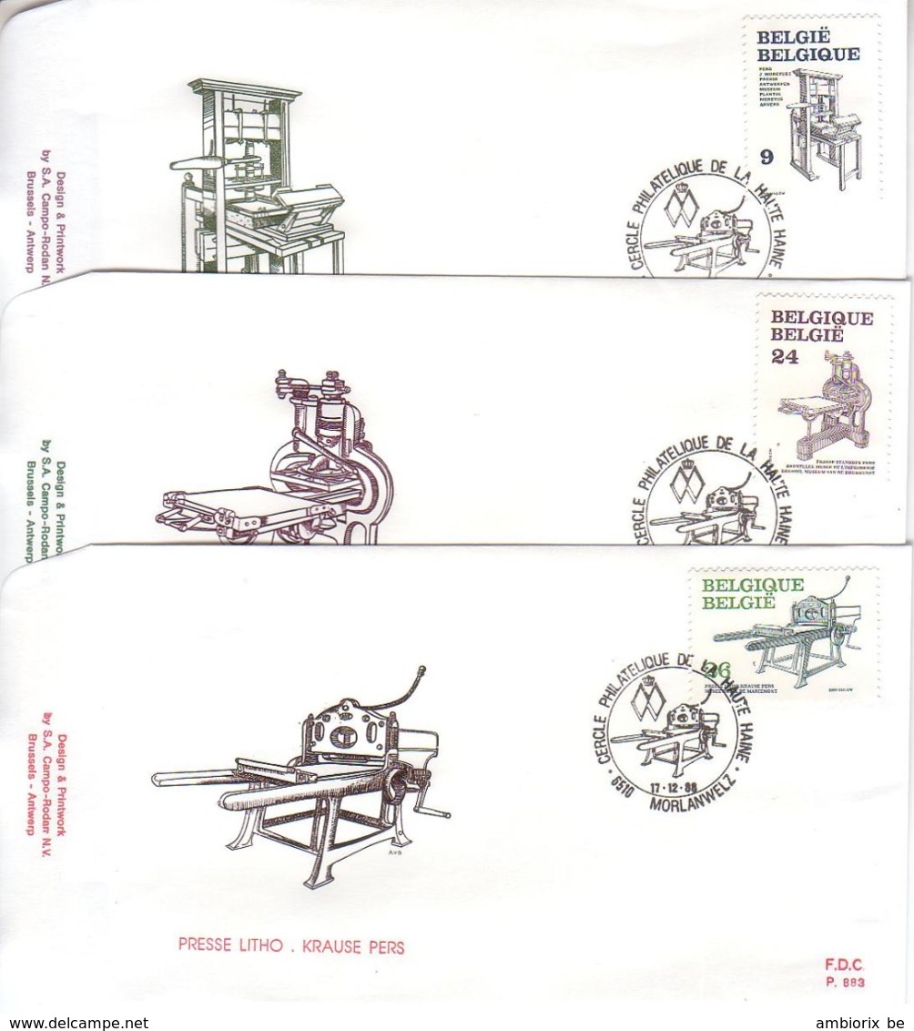 FDC Rodan 2309-11 Morlanwez - 1981-1990