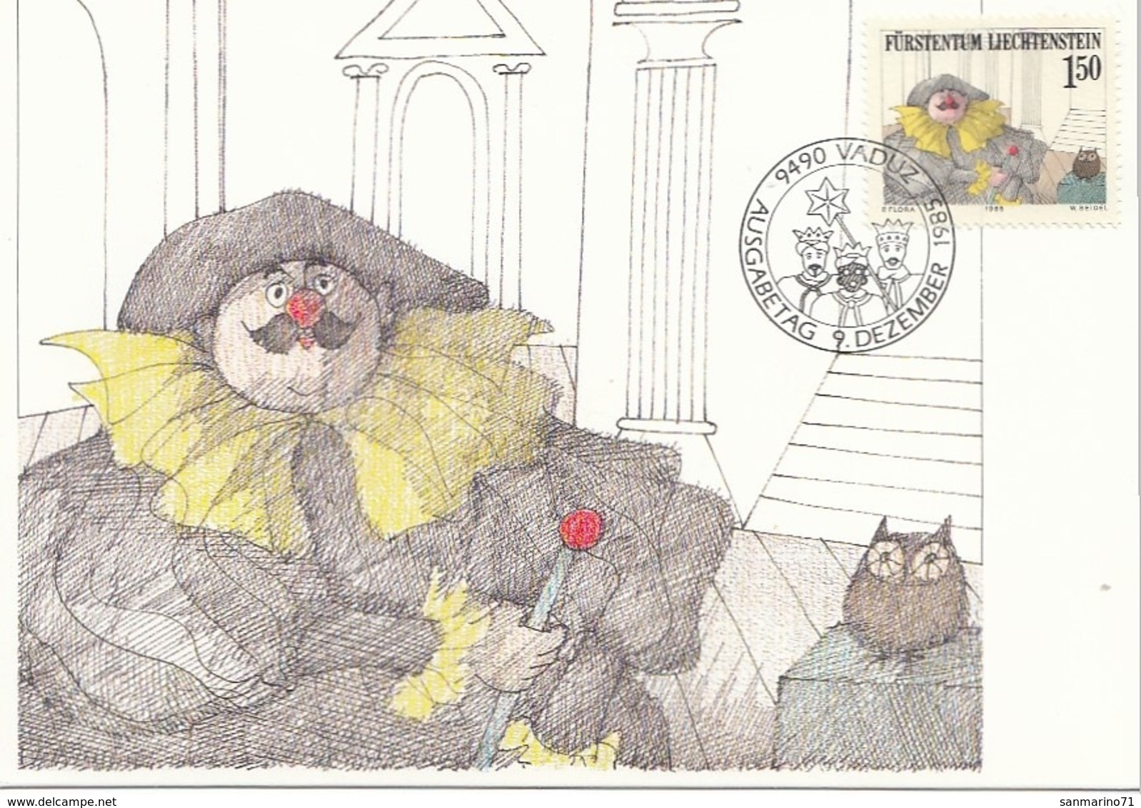 LIECHTENSTEIN Maximum Card 889 - Puppets