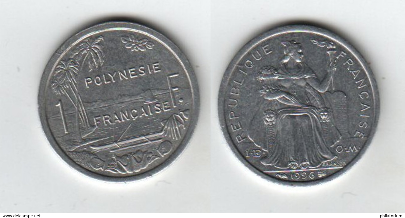 POLYNESIE FRANCAISE  1 Franc 1996  KM#11 - Frans-Polynesië