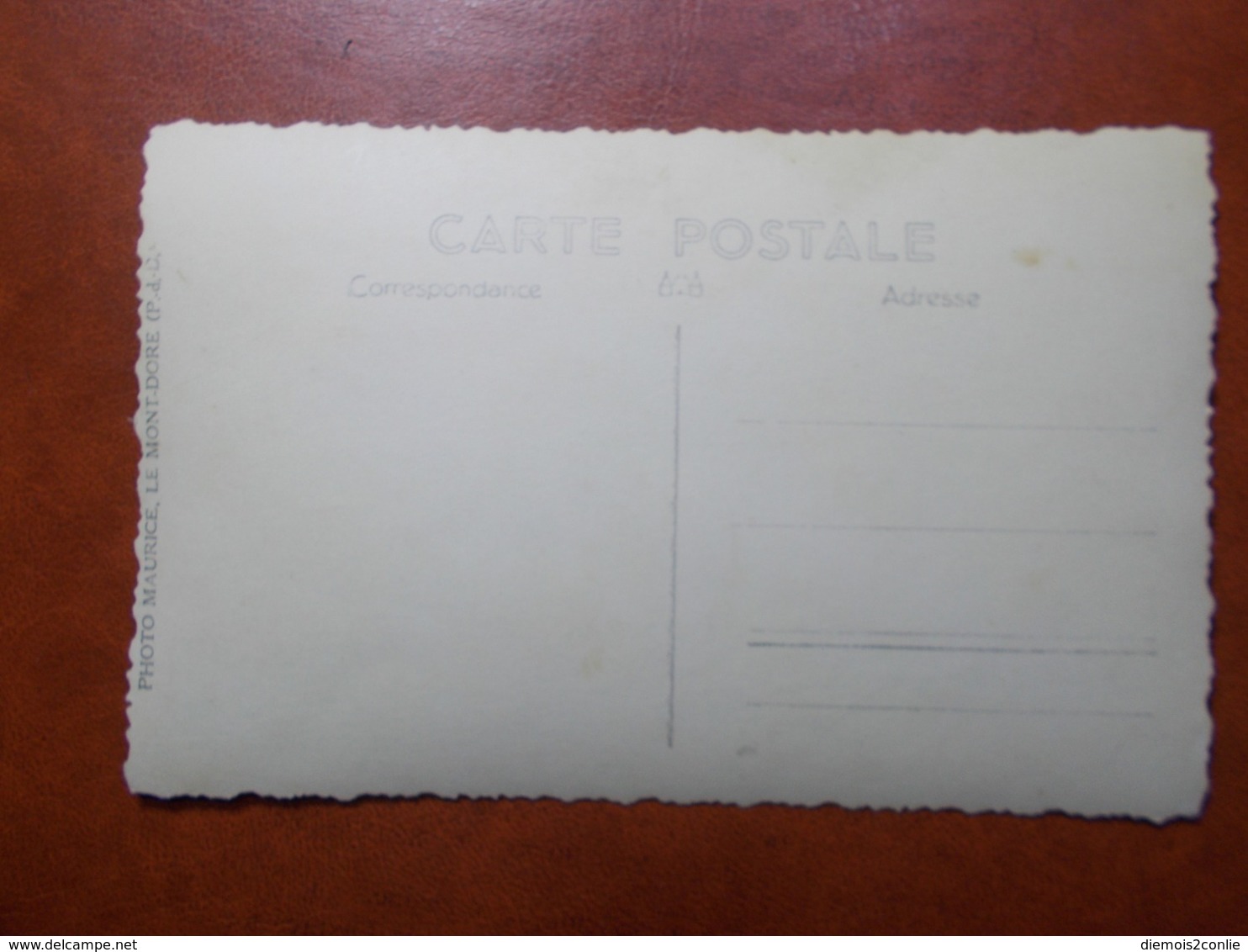 Carte Postale  - Carte Photo MAURICE - Le Mont Dore 63 - Buffet (3635) - Photographie