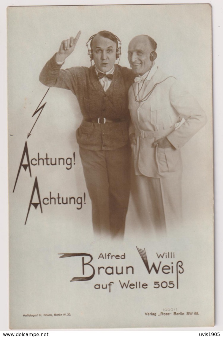 Alfred Braun & Willi Weiss.Ross Edition Nr.1000/1 - Attori