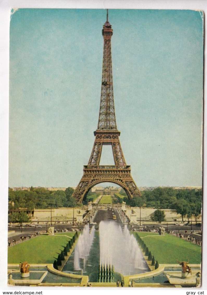 PARIS, La Tour Eiffel Tower, 1961 Used Postcard [23614] - Tour Eiffel