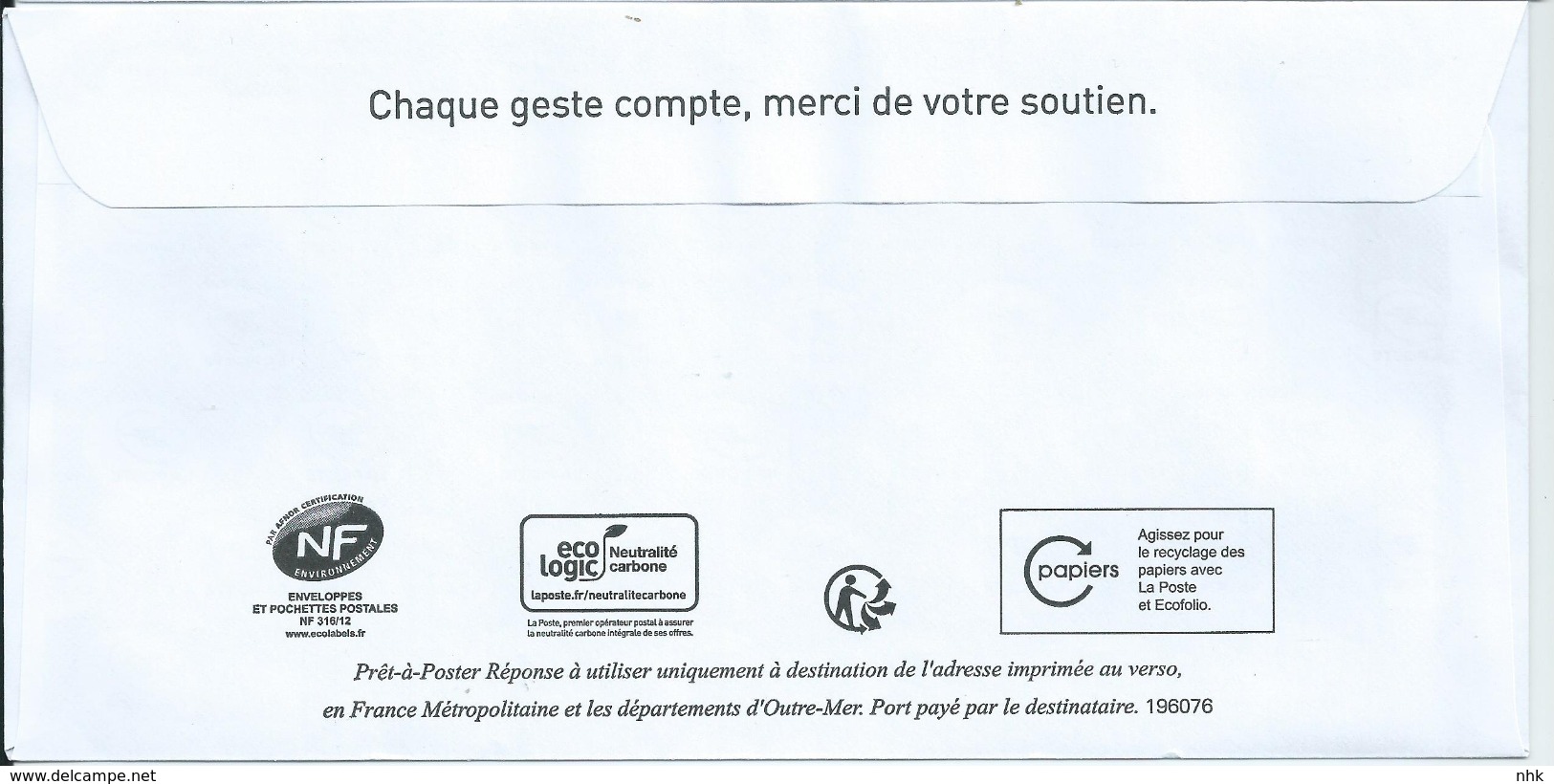 Entiers Postaux : Enveloppe Réponse Type L'Engagée Yzeult Catelin PRIO Datamatrix La Mie De Pain 196076 ** - Prêts-à-poster:Answer/Marianne L'Engagée