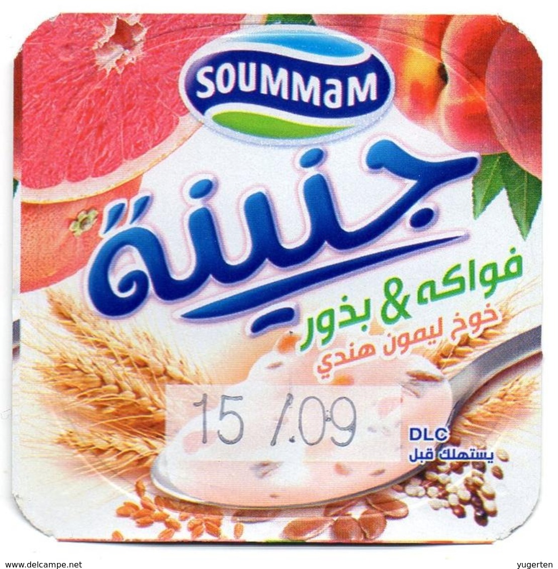 Opercule Cover Yaourt Yogurt " Soummam " J'NINA - Fruits & Grains - Yoghourt Yahourt Yogourt - Opercules De Lait