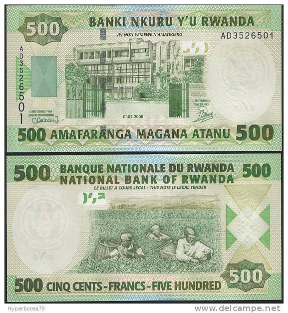Rwanda P 34 - 500 Francs 1.2.2008 - UNC - Rwanda