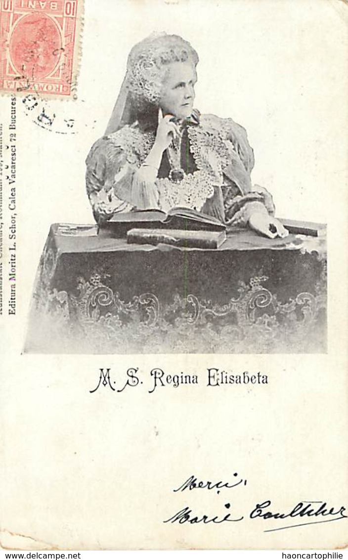 Roumanie Regina Elisabeta  Voyagée En 1900 - Roumanie