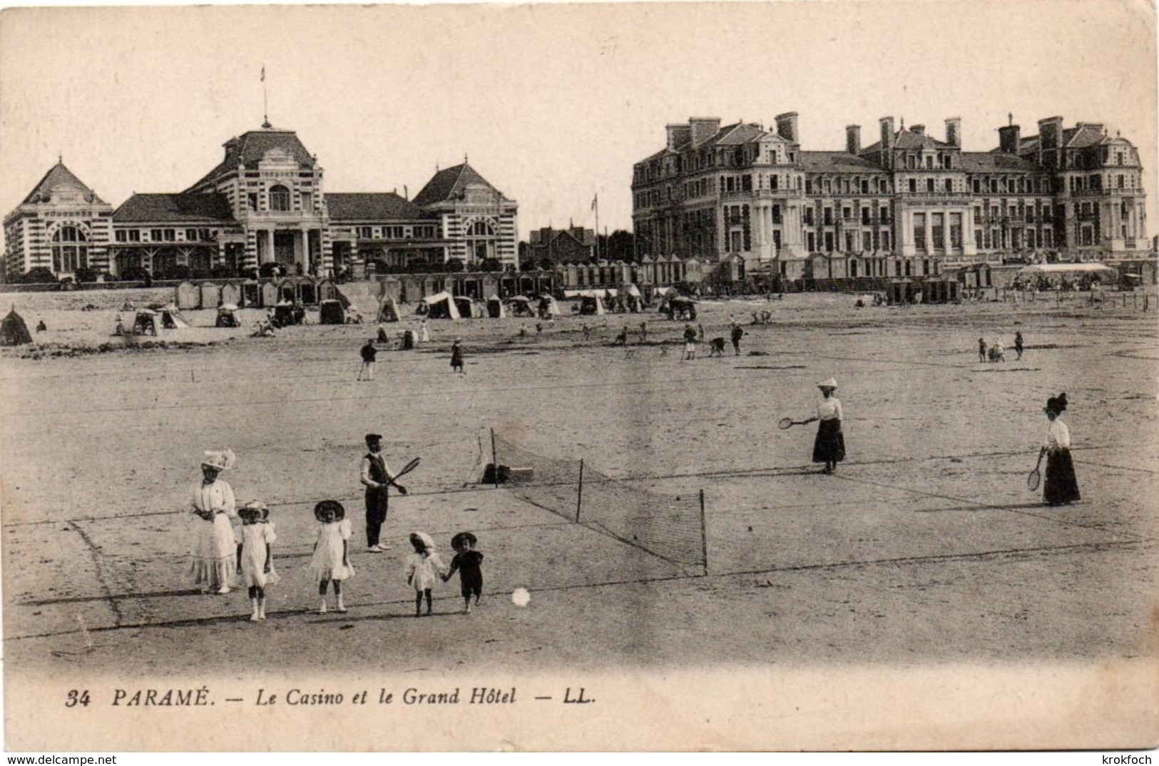 Paramé - Le Casino & Le Grand Hôtel - édit LL - Tennis De Plage - Parame