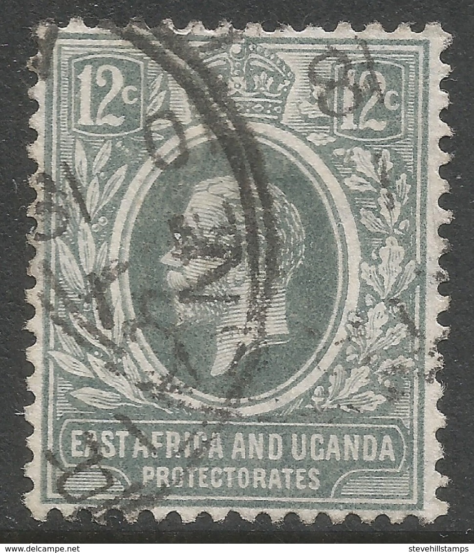 East Africa & Uganda Protectorates. 1912-21 KGV. 12c Used. Mult Crown CA W/M. SG 48 - Protettorati De Africa Orientale E Uganda