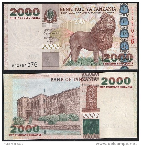 Tanzania P 37 - 2000 2.000 Shilingi Shillings 2003 - UNC - Tansania