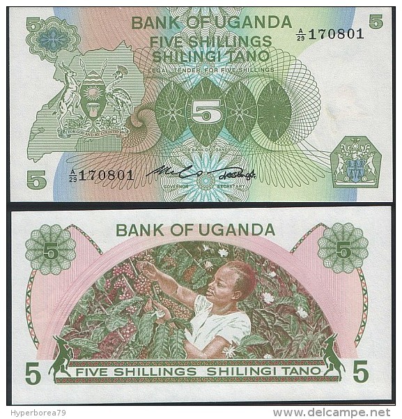 Uganda P 15 - 5 Shillings 1982 - UNC - Oeganda