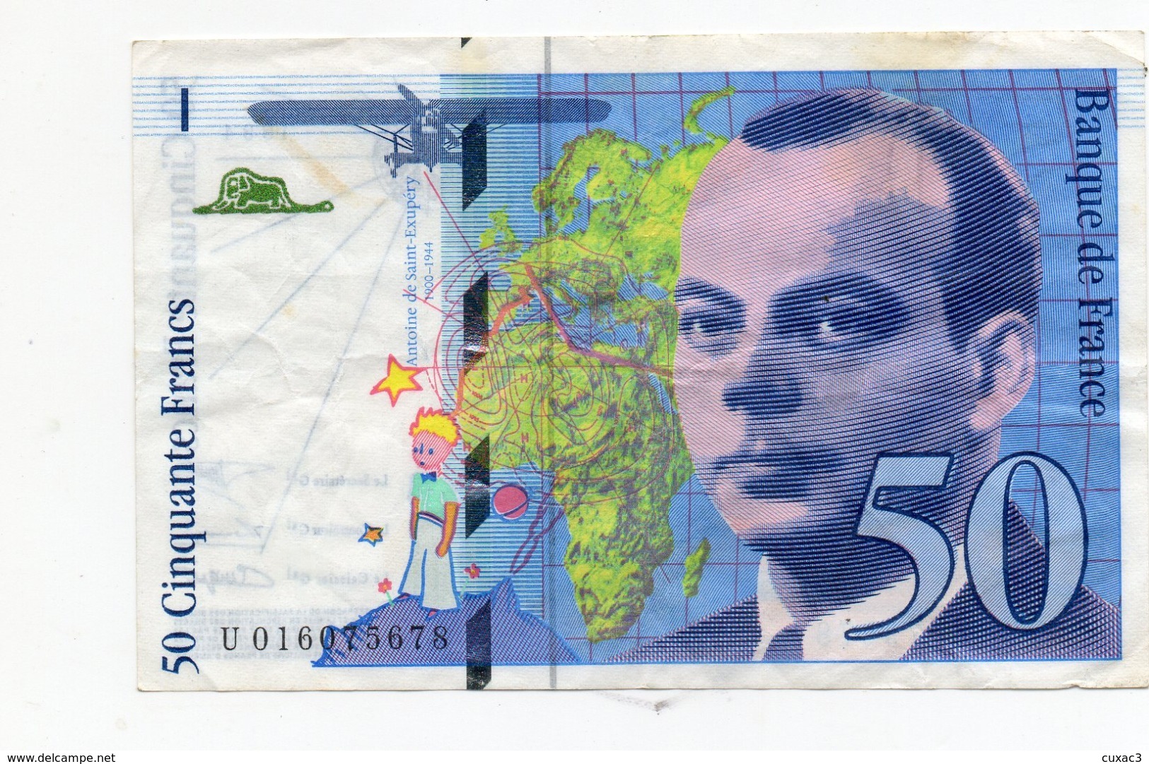 50francs - Antoine De Saint-exupéry 1994 - 50 F 1992-1999 ''St Exupéry''