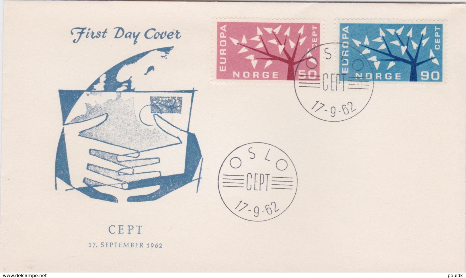 Norway FDC 1962 Europa CEPT (T3-39) - 1962