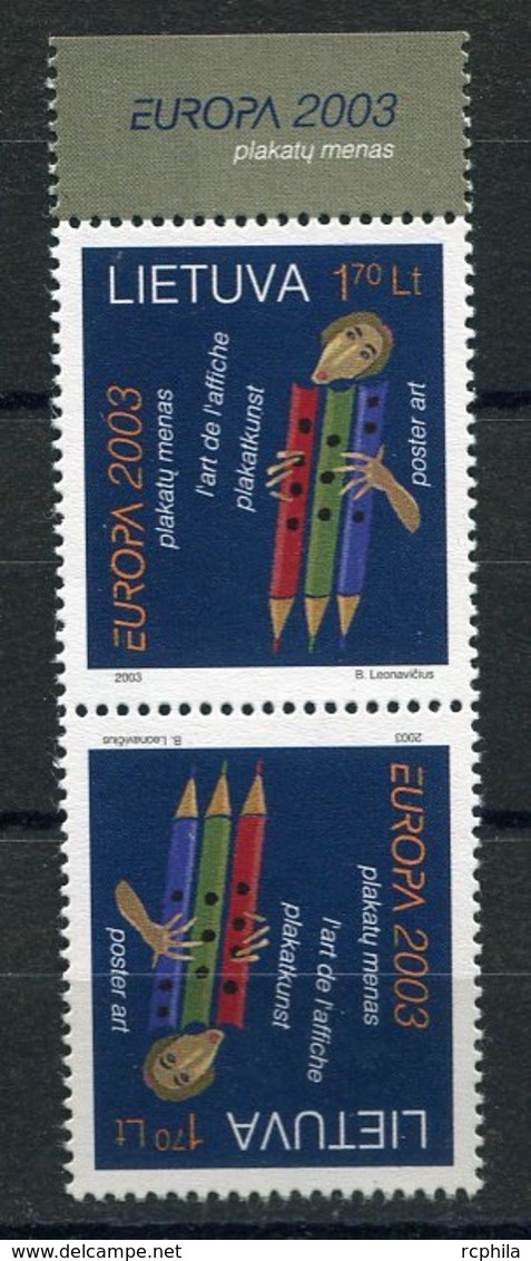 RC 14102 EUROPA 2003 LITUANIE PAIRE TETE BECHE NEUF ** MNH - 2003