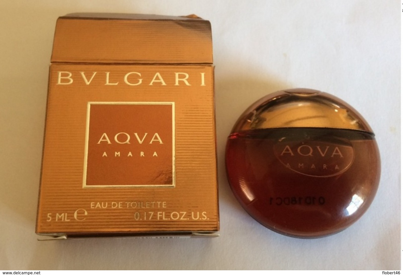 MINIATURE PARFUM HOMME BULGARI/BVLGARI AQVA AMARA 5 ML EAU DE TOILETTE AVEC BOÎTE - Miniatures Men's Fragrances (in Box)