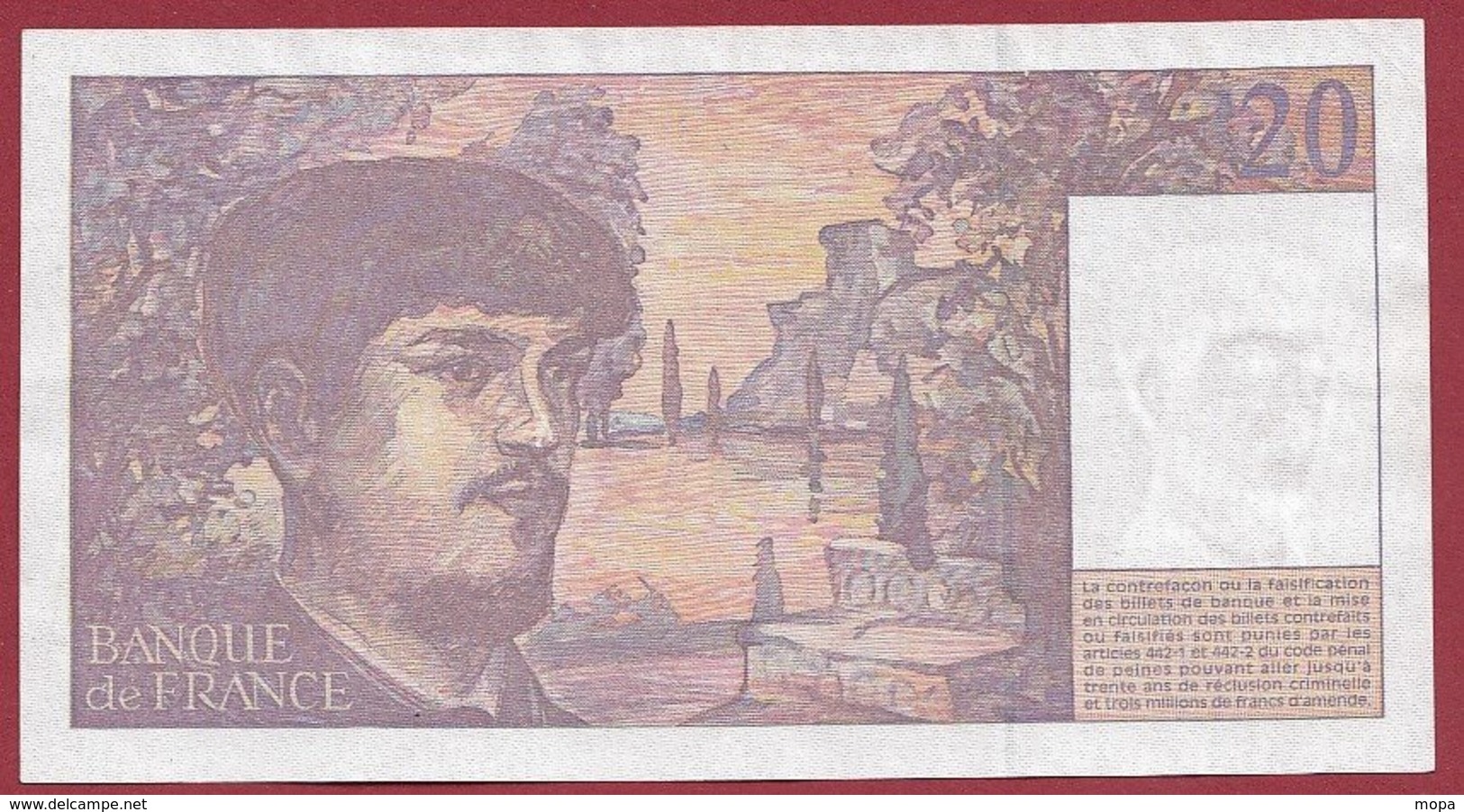 20 Francs "Debussy" 1997 ---VF/SUP----Série -L.057 - 20 F 1980-1997 ''Debussy''