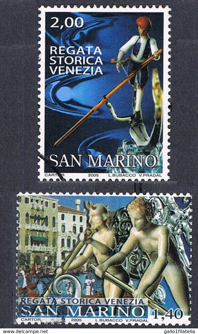 2005 - SAN MARINO - REGATA STORICA DI VENEZIA / HISTORICAL REGATA OF VENICE - USATO / USED - Usati