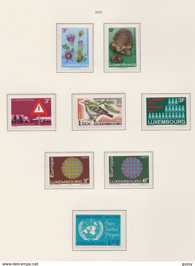 LUXEMBOURG 1970: Petit Lot De Timbres Neufs** - Nuevos