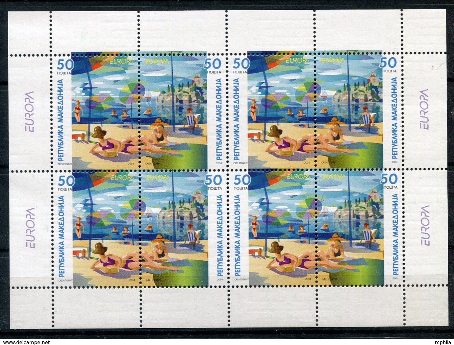 RC 14126 EUROPA 2004 MACÉDOINE FEUILLET NEUF ** MNH - 2004