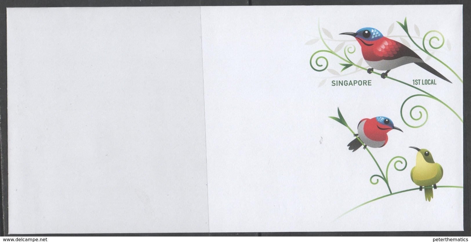 SINGAPORE, 2016, MINT, PREPAID ENVELOPE, POSTAL STATIONERY, BIRDS - Other & Unclassified