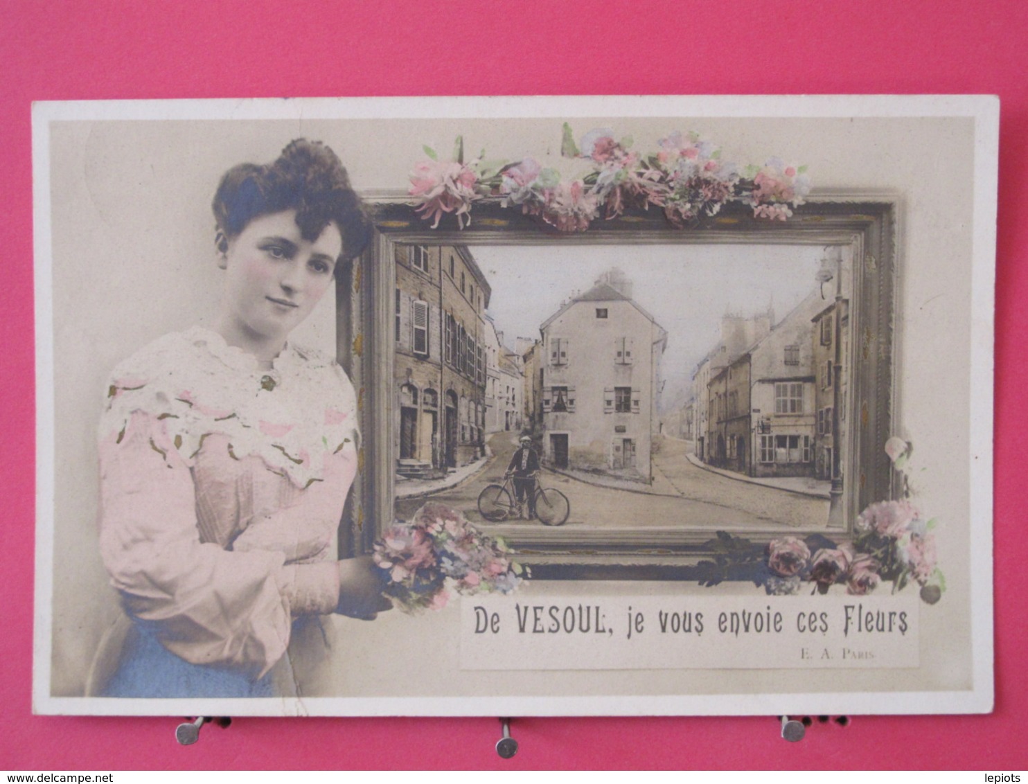 Visuel Très Peu Courant - 70 - De Vesoul Je Vous Envoie Ces Fleurs - 1906 - Scans Recto Verso - Vesoul