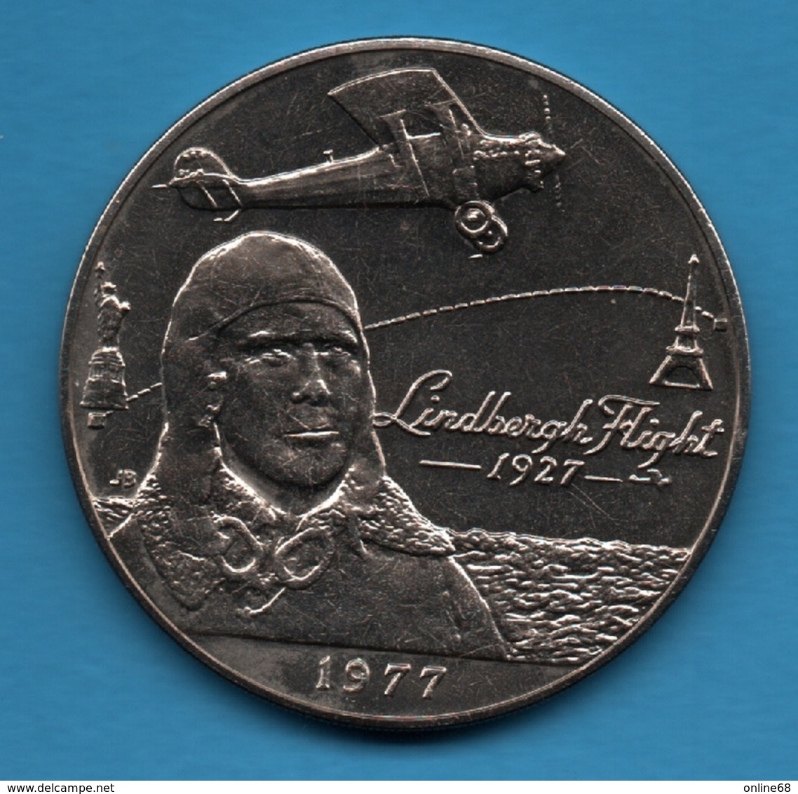 SAMOA I SISIFO 1 TALA 1977 KM# 26 Charles Lindbergh Flight  1927 AVION - Samoa
