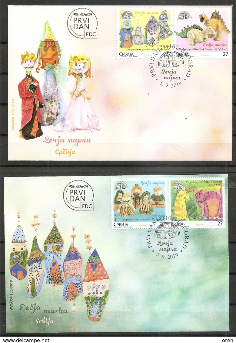 SERBIA 2018,CHILDREN STAMPS,,FDC - Other & Unclassified