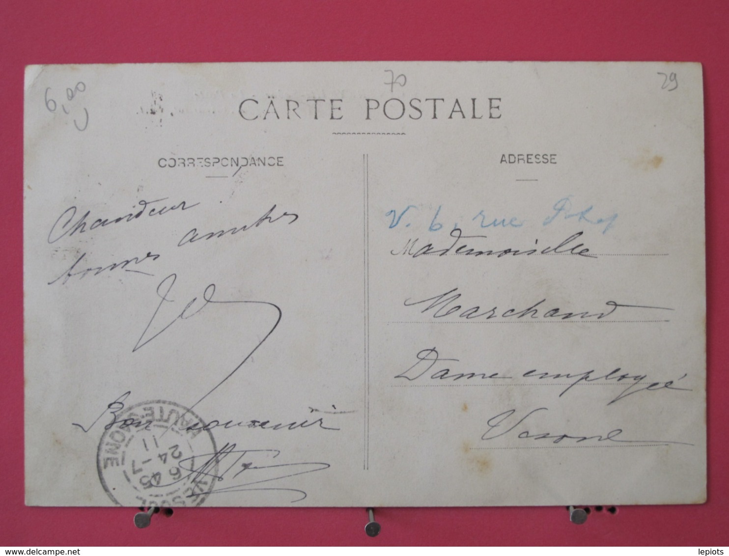 Visuel Très Peu Courant - 70 - Cintrey - La Poste - 1911 - Scans Recto Verso - Autres & Non Classés