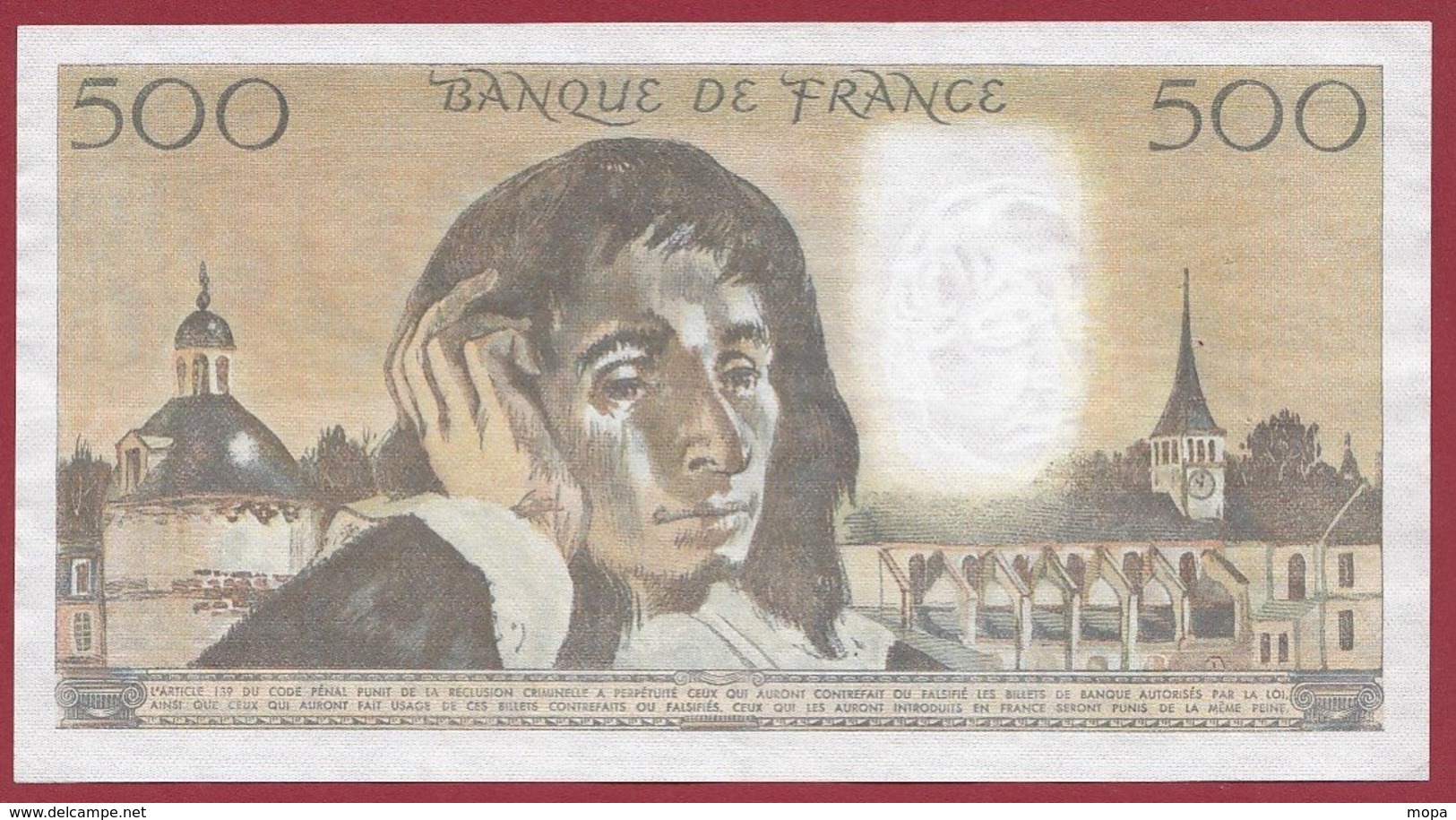 500 Francs "Pascal" Du 06/02/1986.A --VF/SUP--Série -C.235 - 500 F 1968-1993 ''Pascal''