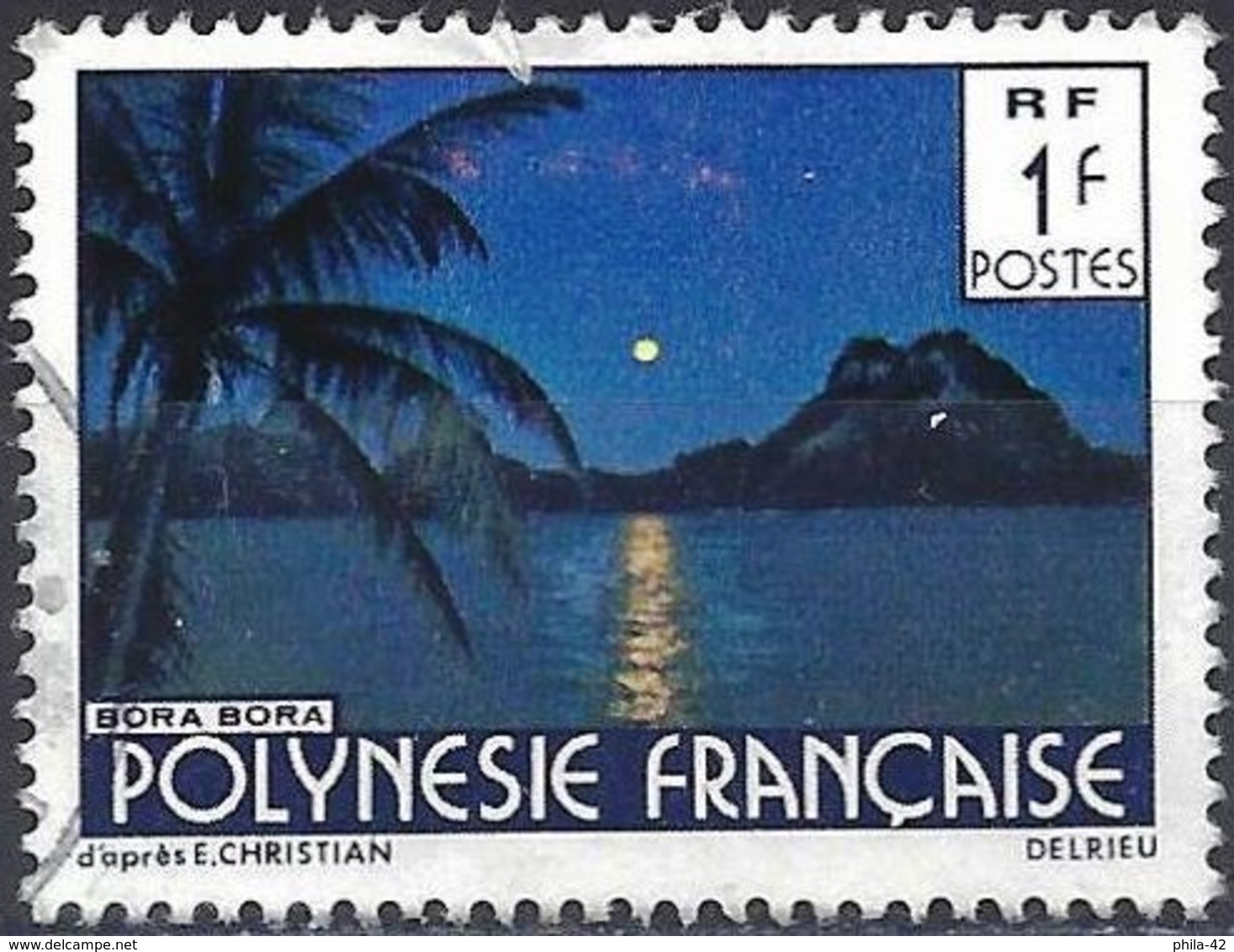 French Polynesia 1979 - Mi 278 IA - YT 132 ( Landscape : Bora-Bora ) - Used Stamps