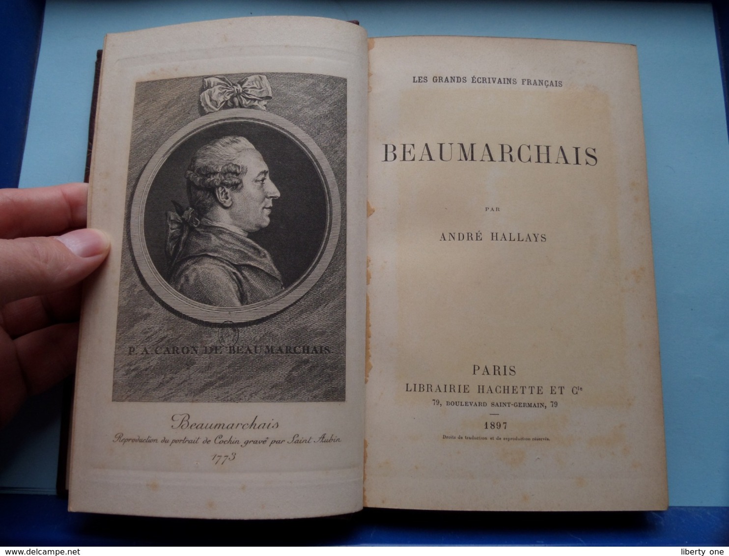 BEAUMARCHAIS Par André Hallays / Paris Lib. Hachette 1897 ( Voir Photos Svp ) ! - 1801-1900