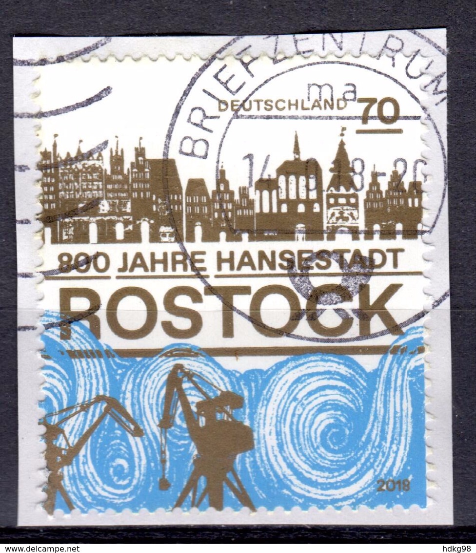 D+ Deutschland 2018 Mi 3395 Hansestadt Rostock - Used Stamps
