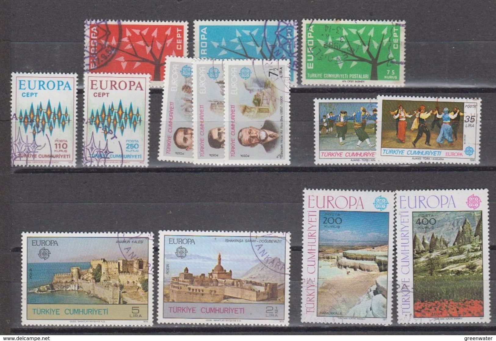 Europa Cept Turkey 6 Sets Used (44926) - Other & Unclassified