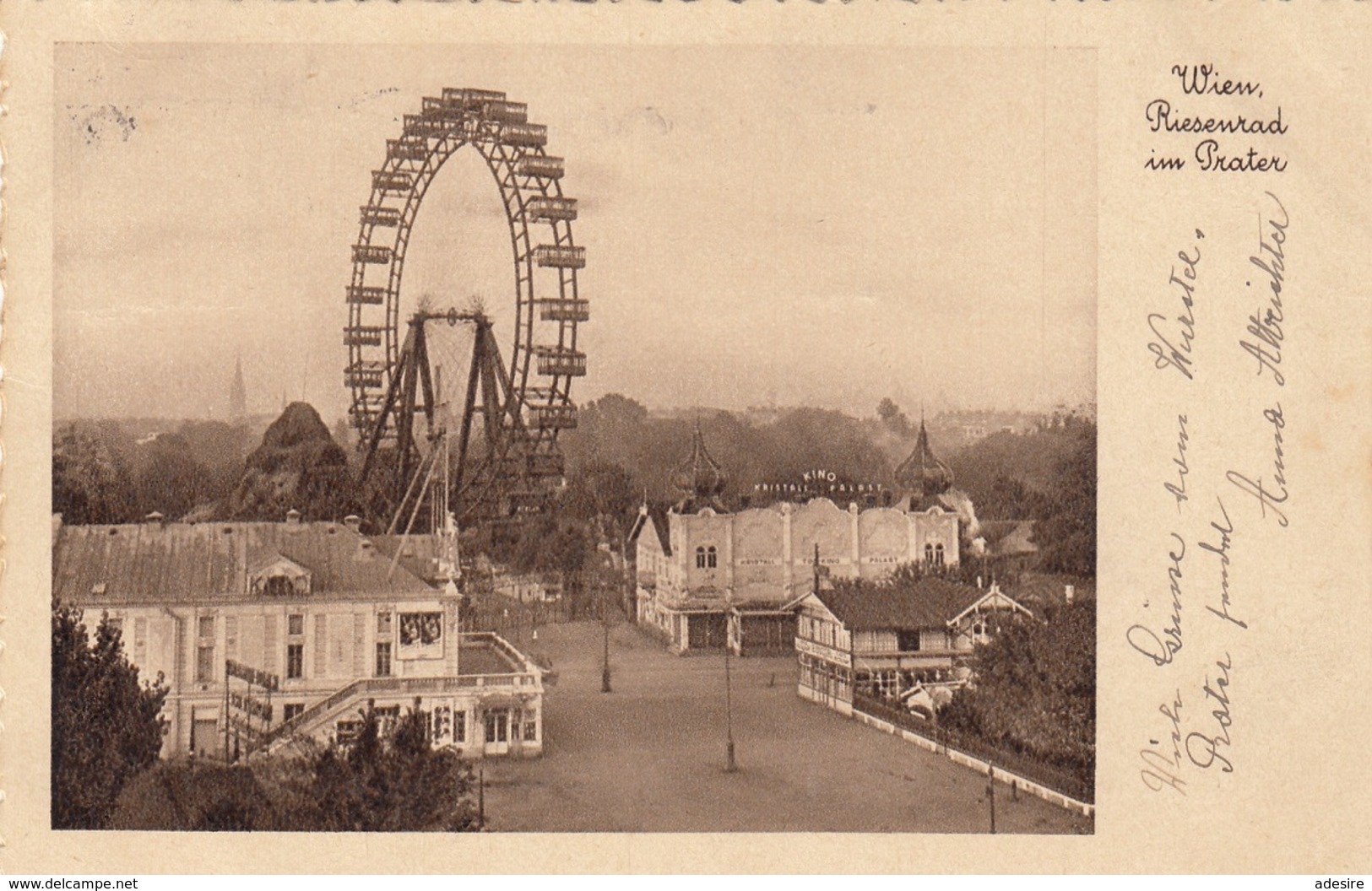 WIEN RIESENRAD IM PRATER, Gel.1936 - Prater