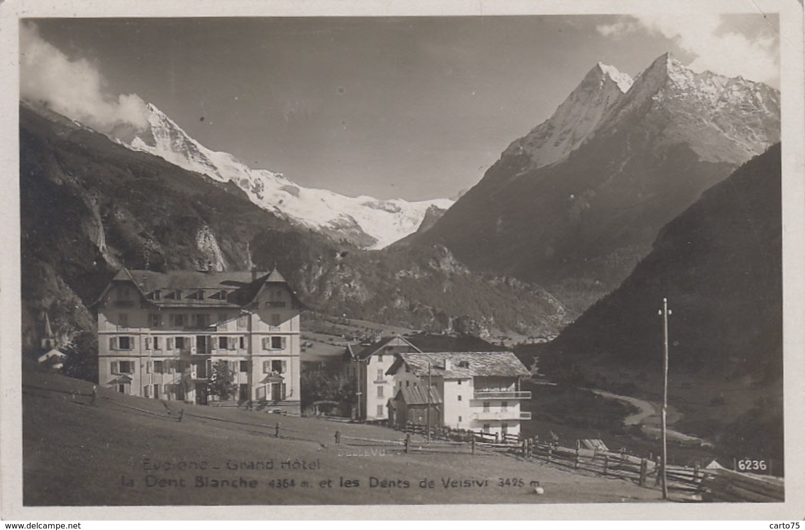 Suisse - Evolène - Dent Blanche Et Dents De Veisivi - Postmarked 1931 - Evolène